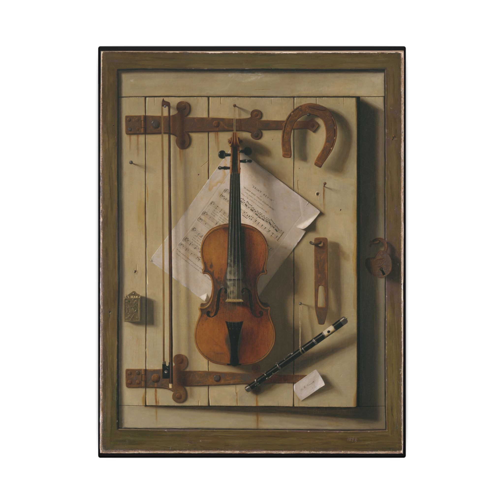 Still Life—Violin and Music by William Michael Harnett · Matte Canvas