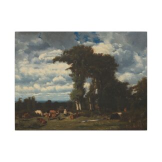 Landscape with Cattle at Limousin · Matte Canvas
